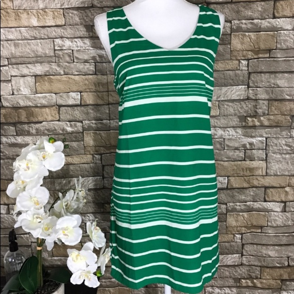 Pink Owl Green and White Dress